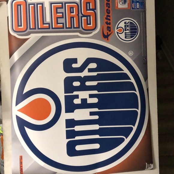 New NHL OILERS FATHEAD 38” x 38”